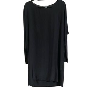 Vince Black Long Sleeve Tunic Dress size Small